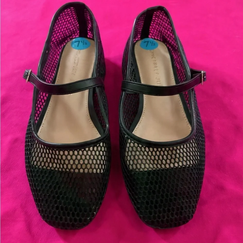 Sincerely Jules “Muse” Black Mesh Women's Ballet Flats US 7.5 - Picture 7 of 8